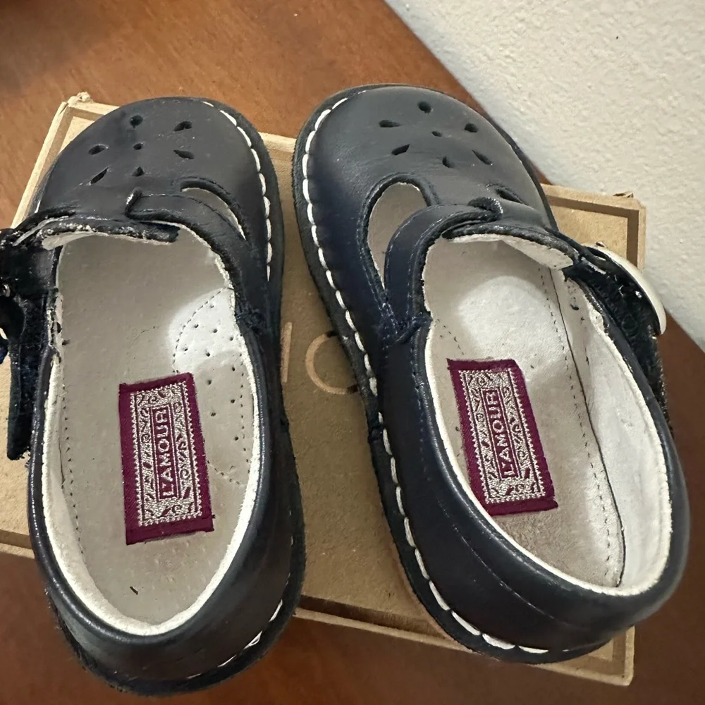 LAmour navy leather
